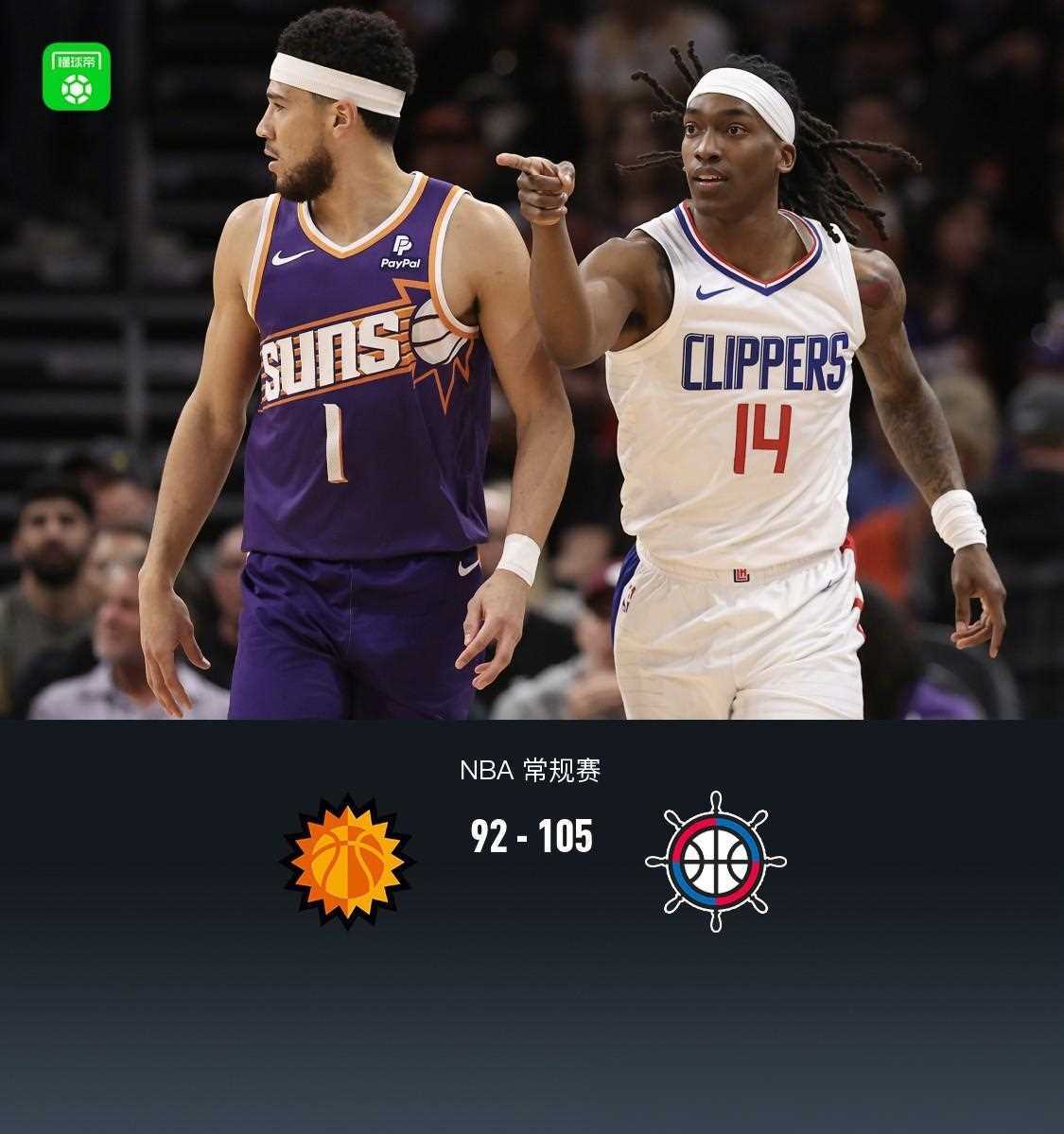 NBA比赛结果:快船队力克太阳队取得胜利 NBA比赛结果:快船队力克太阳队取得胜利